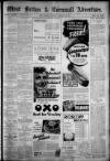 West Briton and Cornwall Advertiser Monday 28 February 1938 Page 1