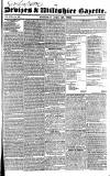 Devizes and Wiltshire Gazette Thursday 25 April 1833 Page 1