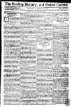 Reading Mercury Monday 26 February 1770 Page 1