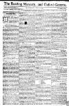Reading Mercury Monday 09 April 1770 Page 1
