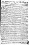 Reading Mercury Monday 21 May 1770 Page 1
