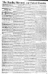 Reading Mercury Monday 25 June 1770 Page 1