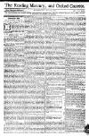 Reading Mercury Monday 16 July 1770 Page 1