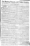 Reading Mercury Monday 23 July 1770 Page 1