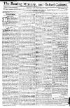 Reading Mercury Monday 17 September 1770 Page 1