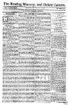 Reading Mercury Monday 01 October 1770 Page 1