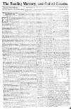Reading Mercury Monday 08 October 1770 Page 1