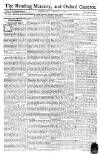 Reading Mercury Monday 15 October 1770 Page 1