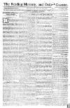 Reading Mercury Monday 22 October 1770 Page 1