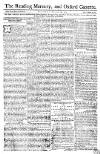 Reading Mercury Monday 29 October 1770 Page 1