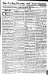 Reading Mercury Monday 19 November 1770 Page 1