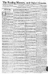 Reading Mercury Monday 17 December 1770 Page 1