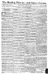 Reading Mercury Monday 29 April 1771 Page 1