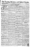 Reading Mercury Monday 29 July 1771 Page 1