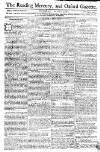 Reading Mercury Monday 07 October 1771 Page 1