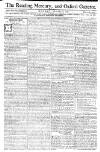Reading Mercury Monday 14 October 1771 Page 1