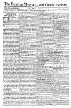 Reading Mercury Monday 04 November 1771 Page 1