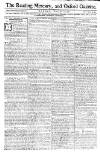 Reading Mercury Monday 11 November 1771 Page 1