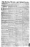 Reading Mercury Monday 30 December 1771 Page 1