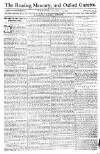 Reading Mercury Monday 13 January 1772 Page 1