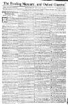 Reading Mercury Monday 27 January 1772 Page 1