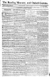 Reading Mercury Monday 13 April 1772 Page 1