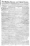 Reading Mercury Monday 25 May 1772 Page 1