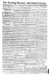Reading Mercury Monday 01 June 1772 Page 1