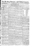 Reading Mercury Monday 15 June 1772 Page 1