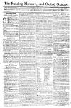 Reading Mercury Monday 22 June 1772 Page 1