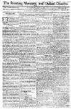 Reading Mercury Monday 13 July 1772 Page 1
