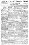 Reading Mercury Monday 14 September 1772 Page 1