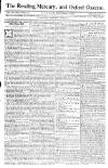 Reading Mercury Monday 21 September 1772 Page 1