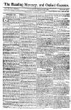 Reading Mercury Monday 28 December 1772 Page 1