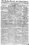 Reading Mercury Monday 11 January 1773 Page 1