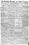 Reading Mercury Monday 01 February 1773 Page 1