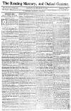 Reading Mercury Monday 08 February 1773 Page 1