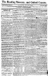 Reading Mercury Monday 15 February 1773 Page 1