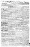 Reading Mercury Monday 05 July 1773 Page 1