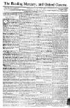 Reading Mercury Monday 12 July 1773 Page 1