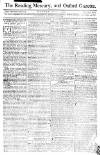 Reading Mercury Monday 09 August 1773 Page 1