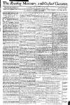 Reading Mercury Monday 08 November 1773 Page 1