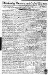 Reading Mercury Monday 03 January 1774 Page 1
