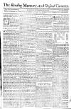 Reading Mercury Monday 07 February 1774 Page 1