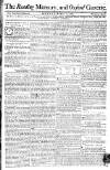 Reading Mercury Monday 14 March 1774 Page 1