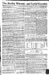 Reading Mercury Monday 11 April 1774 Page 1