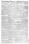 Reading Mercury Monday 06 June 1774 Page 1