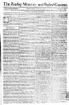 Reading Mercury Monday 13 June 1774 Page 1