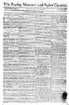 Reading Mercury Monday 20 June 1774 Page 1