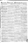 Reading Mercury Monday 12 December 1774 Page 1